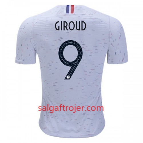 Frankrig Fodboldtrøjer Giroud 9 Udebanesæt VM 2018 Frankrig Fodboldtrøjer Giroud 9 Udebanesæt VM 2018